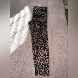 American Eagle Outfitters Black and Gold Leopard Print Leggings